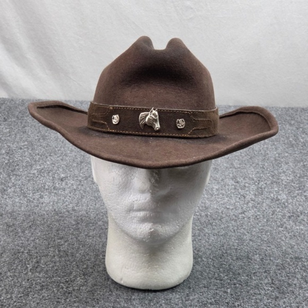 Bullhide Cowboy Hat Mens S Brown Wool Felt Horse Band Western Rodeo Heritage